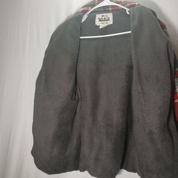 Woolrich Mens Plaid Heavy Jacket Size Large Button-Up Insulated Warm Vintage Det - Picture 6 of 11